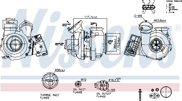 Nissens 93503 - Kompresors, Turbopūte adetalas.lv