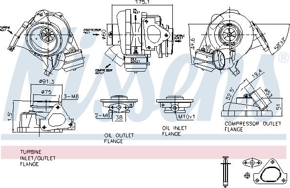 Nissens 93105 - Kompresors, Turbopūte adetalas.lv