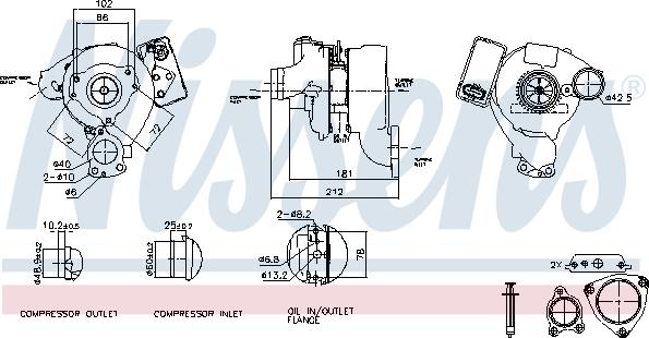 Nissens 93115 - Kompresors, Turbopūte adetalas.lv