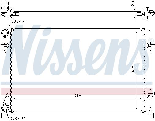 Nissens 695481 - Radiators, Motora dzesēšanas sistēma adetalas.lv