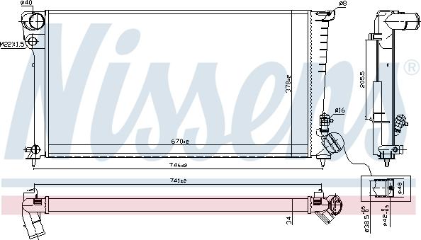 Nissens 698681 - Radiators, Motora dzesēšanas sistēma adetalas.lv