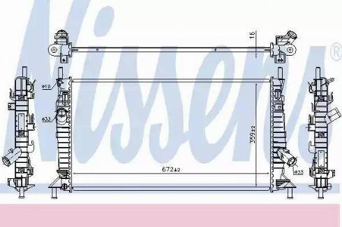 Nissens 69256 - Radiators, Motora dzesēšanas sistēma adetalas.lv