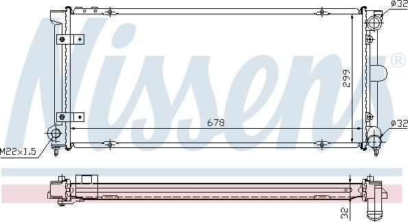 Nissens 698662 - Radiators, Motora dzesēšanas sistēma adetalas.lv