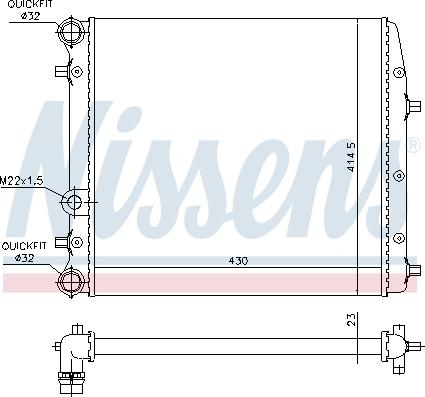 Nissens 652691 - Radiators, Motora dzesēšanas sistēma adetalas.lv