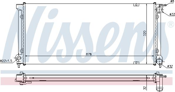 Nissens 691629 - Radiators, Motora dzesēšanas sistēma adetalas.lv