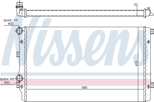 Nissens 692812 - Radiators, Motora dzesēšanas sistēma adetalas.lv