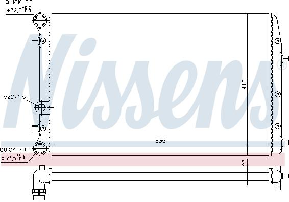 Nissens 695245 - Radiators, Motora dzesēšanas sistēma adetalas.lv