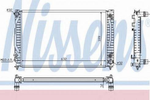 Nissens 60498A - Radiators, Motora dzesēšanas sistēma adetalas.lv