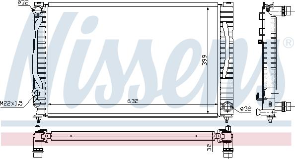 Nissens 694274 - Radiators, Motora dzesēšanas sistēma adetalas.lv