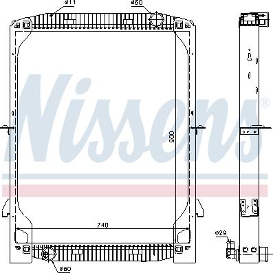 Nissens 61971A - Radiators, Motora dzesēšanas sistēma adetalas.lv