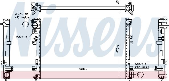 Nissens 695079 - Radiators, Motora dzesēšanas sistēma adetalas.lv