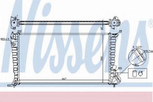 Nissens 61315A - Radiators, Motora dzesēšanas sistēma adetalas.lv