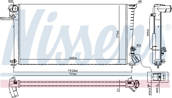 Nissens 692575 - Radiators, Motora dzesēšanas sistēma adetalas.lv