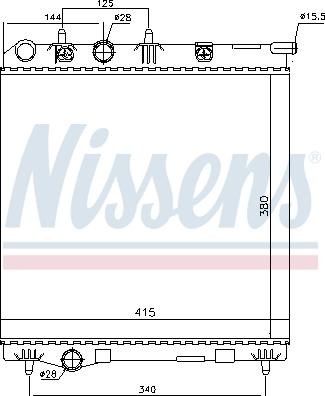 Nissens 694543 - Radiators, Motora dzesēšanas sistēma adetalas.lv