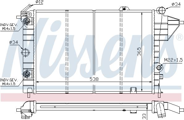 Nissens 692722 - Radiators, Motora dzesēšanas sistēma adetalas.lv