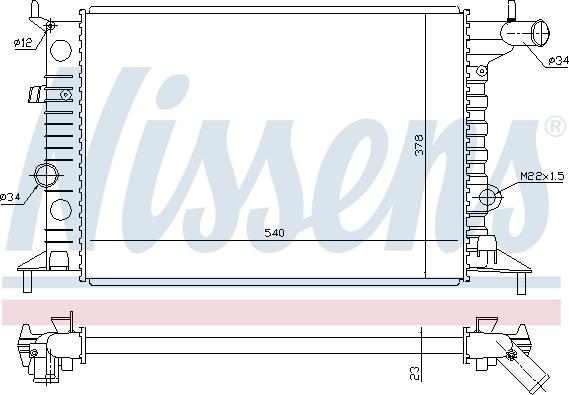 Nissens 693939 - Radiators, Motora dzesēšanas sistēma adetalas.lv