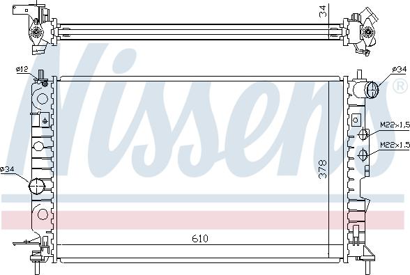 Nissens 699688 - Radiators, Motora dzesēšanas sistēma adetalas.lv