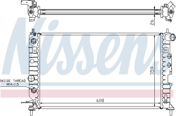 Nissens 696557 - Radiators, Motora dzesēšanas sistēma adetalas.lv