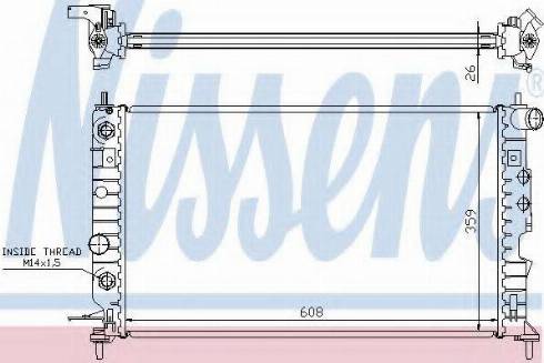 Nissens 63077A - Radiators, Motora dzesēšanas sistēma adetalas.lv