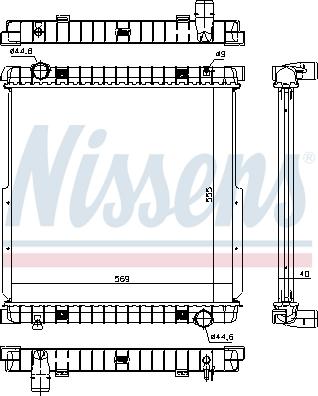 Nissens 63333 - Radiators, Motora dzesēšanas sistēma adetalas.lv