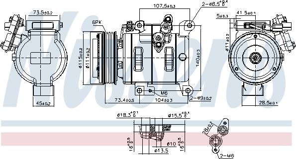 Nissens 890614 - Kompresors, Gaisa kond. sistēma adetalas.lv