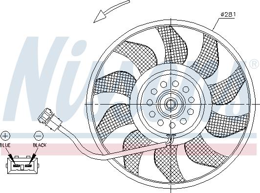 Nissens 85618 - Ventilators, Motora dzesēšanas sistēma adetalas.lv