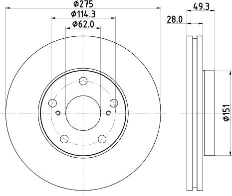 Nisshinbo ND1059K - Bremžu diski adetalas.lv