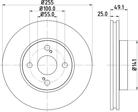 Nisshinbo ND1083K - Bremžu diski adetalas.lv