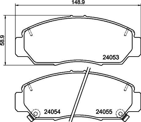 BENDIX Braking BPD2084 - Bremžu uzliku kompl., Disku bremzes adetalas.lv