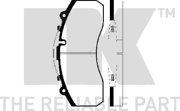 NK 229987 - Bremžu uzliku kompl., Disku bremzes adetalas.lv