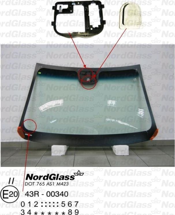 NordGlass 4044545 - Vējstikls adetalas.lv