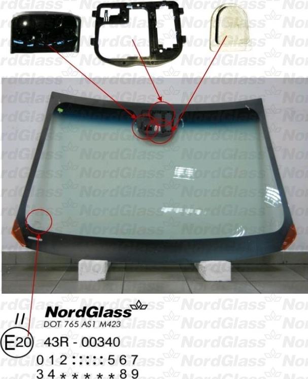 NordGlass 4044546 - Vējstikls adetalas.lv