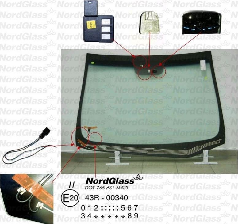 NordGlass 4044832 - Vējstikls adetalas.lv