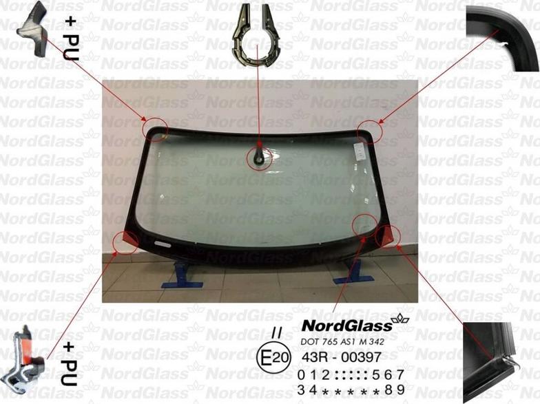 NordGlass 4043995 - Vējstikls adetalas.lv