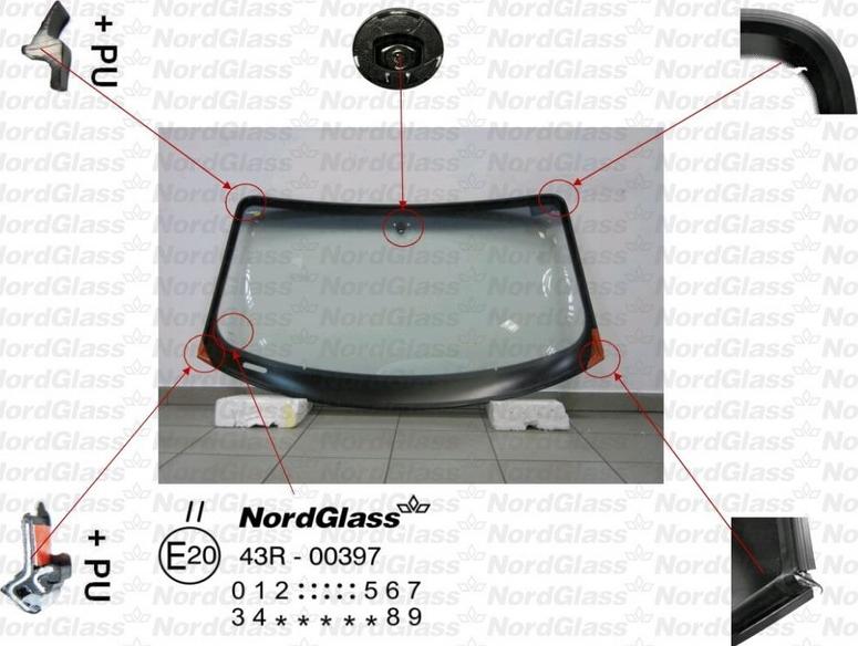 NordGlass 4043993 - Vējstikls adetalas.lv