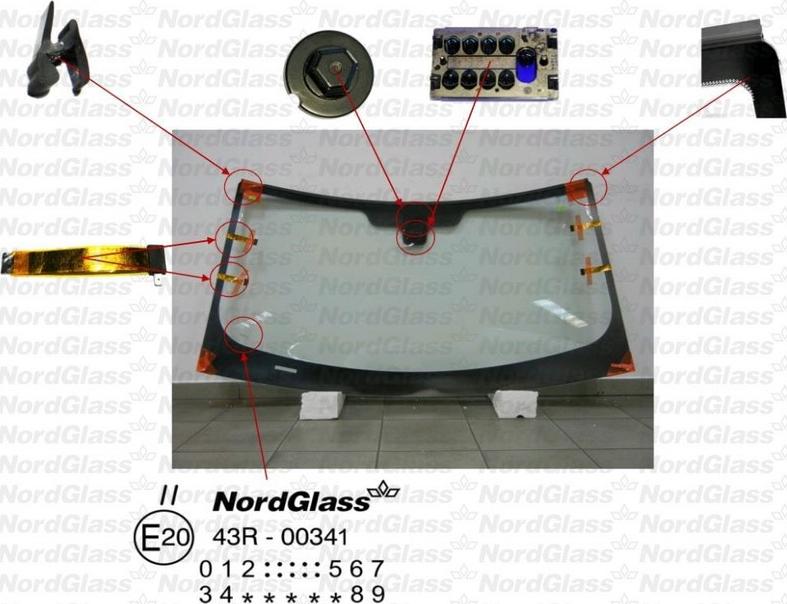 NordGlass 4043920 - Vējstikls adetalas.lv