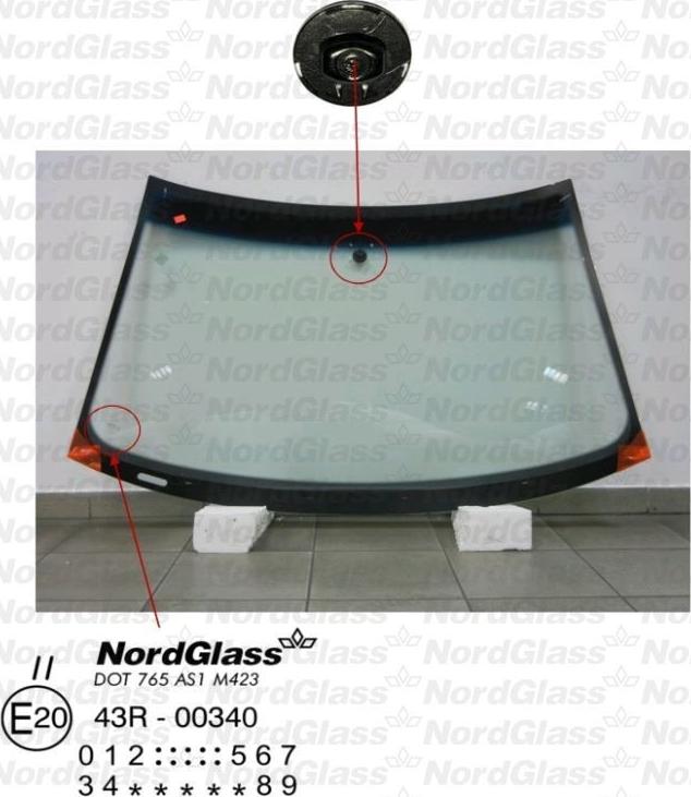 NordGlass 4043468 - Vējstikls adetalas.lv