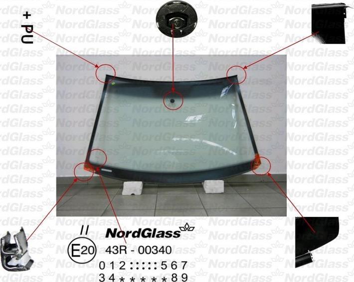 NordGlass 4043895 - Vējstikls adetalas.lv