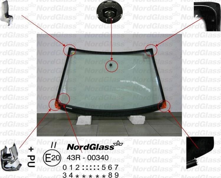 NordGlass 4043334 - Vējstikls adetalas.lv