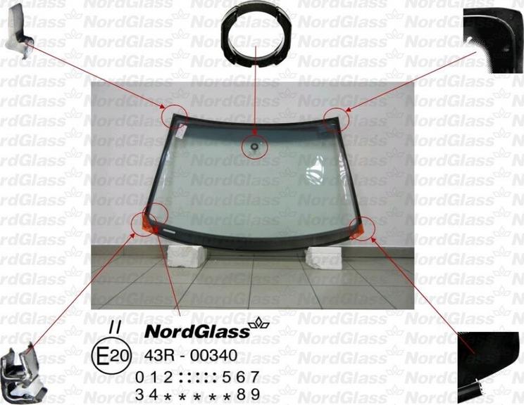 NordGlass 4043333 - Vējstikls adetalas.lv