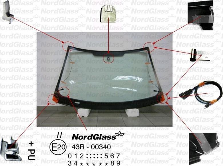 NordGlass 4043329 - Vējstikls adetalas.lv