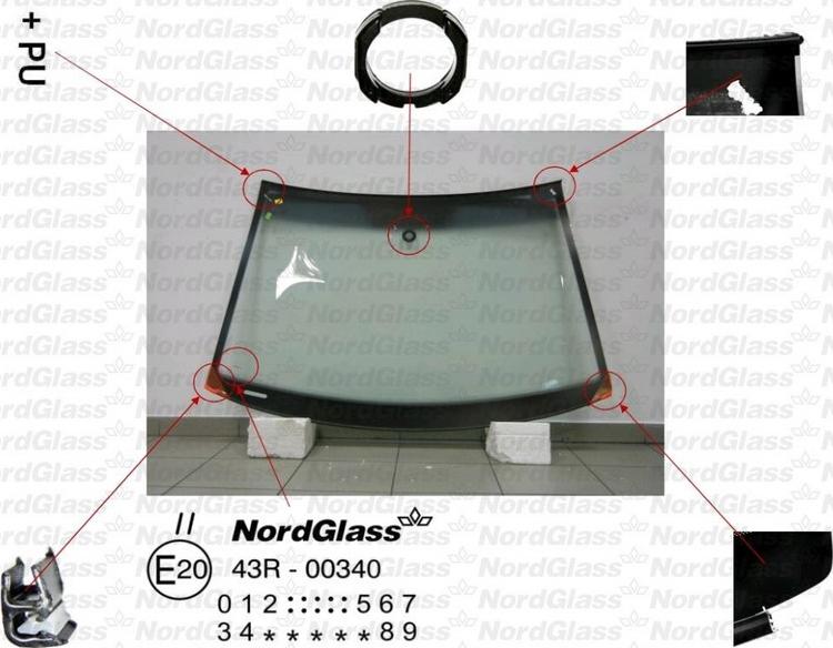 NordGlass 4043726 - Vējstikls adetalas.lv