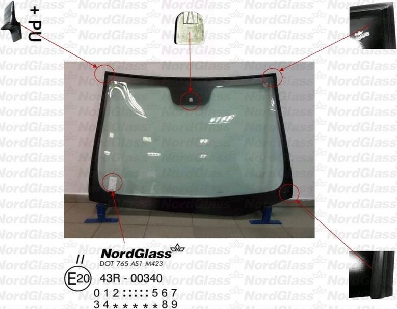 NordGlass 4121995 - Vējstikls adetalas.lv