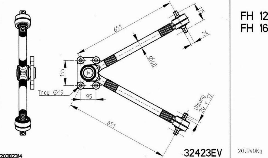 NOVOCAR 32423EV - Gredzens, Stabilizatora atsaite adetalas.lv