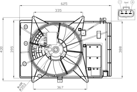 NRF 47949 - Ventilators, Motora dzesēšanas sistēma adetalas.lv