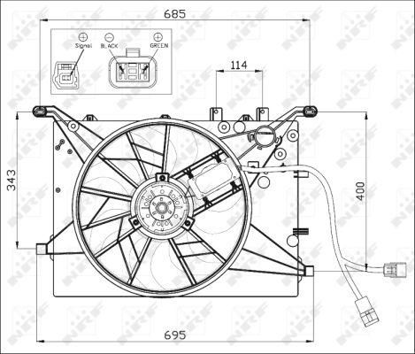 NRF 47460 - Ventilators, Motora dzesēšanas sistēma adetalas.lv