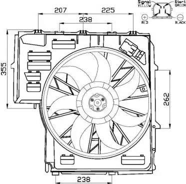 NRF 47478 - Ventilators, Motora dzesēšanas sistēma adetalas.lv