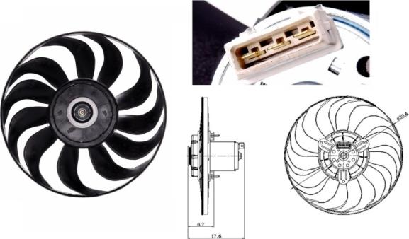 NRF 47641 - Ventilators, Motora dzesēšanas sistēma adetalas.lv