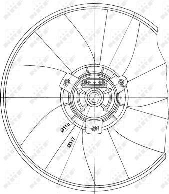 NRF 47660 - Ventilators, Motora dzesēšanas sistēma adetalas.lv