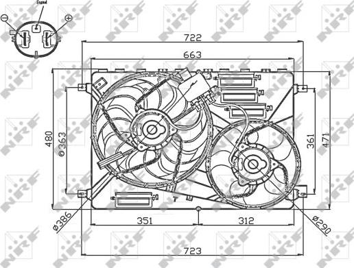 NRF 47756 - Ventilators, Motora dzesēšanas sistēma adetalas.lv